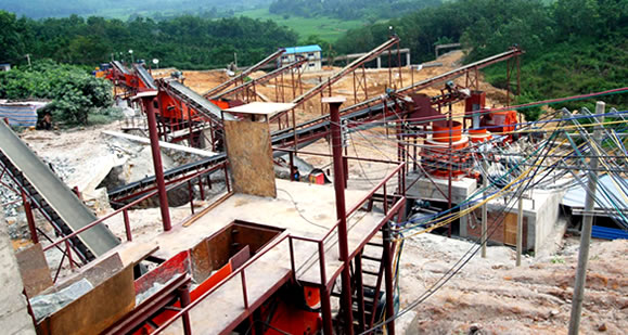 Stone crushing production line